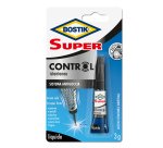 Colla istantanea universale Super Control - 3 gr - trasparente - Bostik