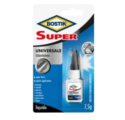 Colla istantanea universale Super - 7,5 gr - trasparente - Bostik