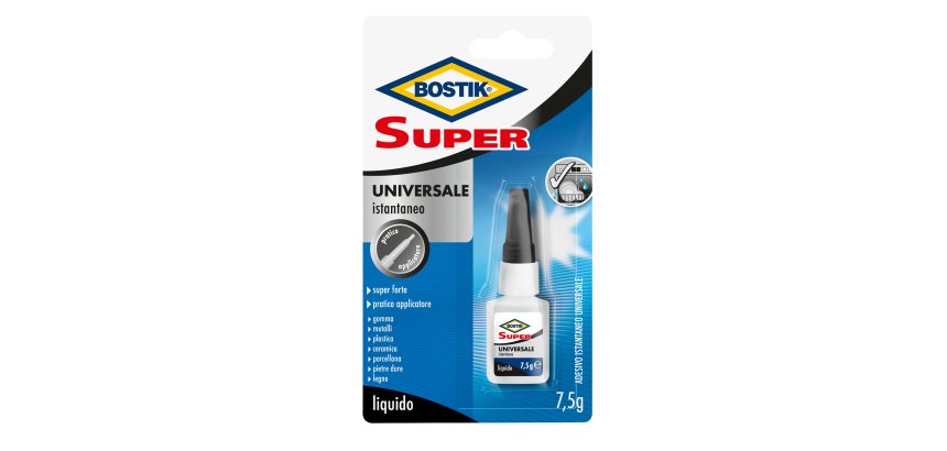 Colla istantanea universale Super - 7,5 gr - trasparente - Bostik