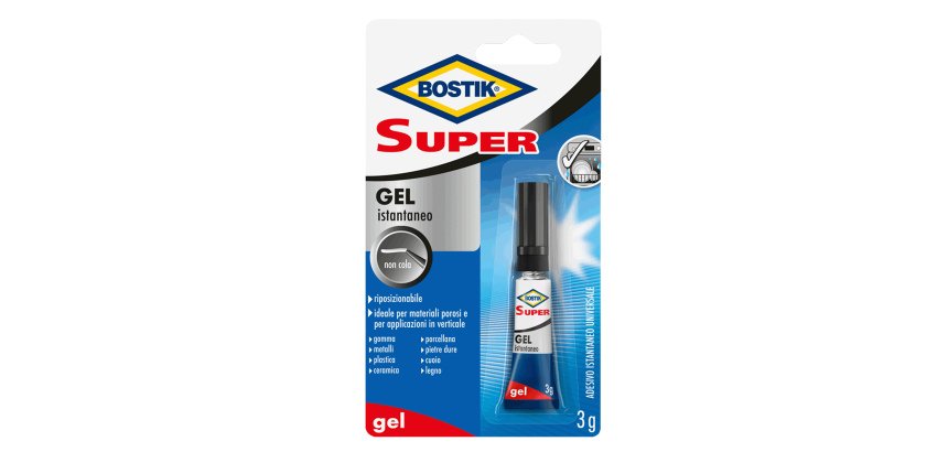 Colla istantanea universale - Ultra Rapdio Gel - 3 gr - trasparente - Bostik