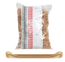 Elastici fettuccia - diametro 5 x 0,5 cm - 1 kg - caucciù - avana - Viva