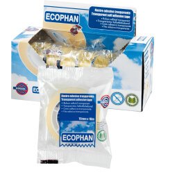 Nastro adesivo Ecophan - in caramella - 1,9 cm x 10 m - trasparente - Eurocel