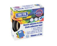 Nastro adesivo telato TPA 200 - 19 mm x 2,7 m - tela plastificata - bianco - Eurocel