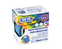 Nastro adesivo telato TPA 200 - 38 mm x 2,7 m - tela plastificata - blu - Eurocel
