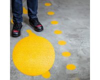 Gb_marquage de place, rond, autocollant, jaune