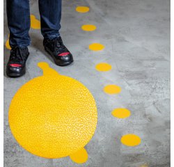 Adesivo da terra - "punto"- diametro 10 cm - Durable - conf. 10 pezzi