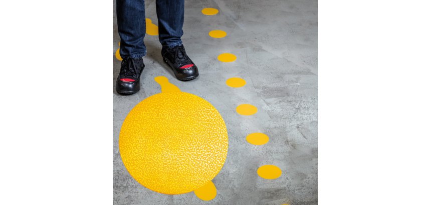 Adesivo da terra - "punto"- diametro 10 cm - Durable - conf. 10 pezzi