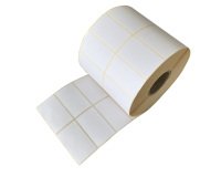 Etichette per trasferimento termico diretto - 2 piste - 40 x 21 mm - Printex - rotolo da 5000 pezzi