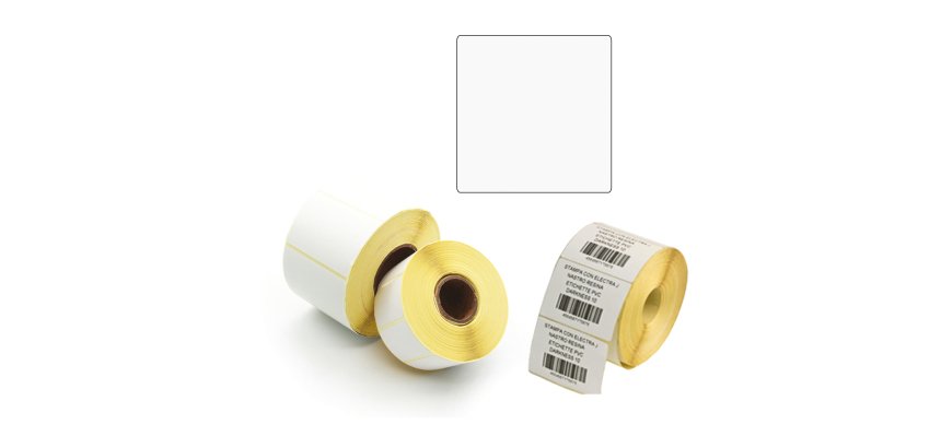 Etichette per trasferimento termico diretto - 1 pista - 100 x 100 mm - Printex - rotolo da 500 pezzi