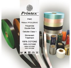 Nastro in tessuto - per trasferimento termico - 30 mm - Printex - rotolo da 50 m