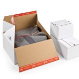 Scatole di cartone un'onda 30 x 21,5 x 14 cm bianche - KK 30, 0,93