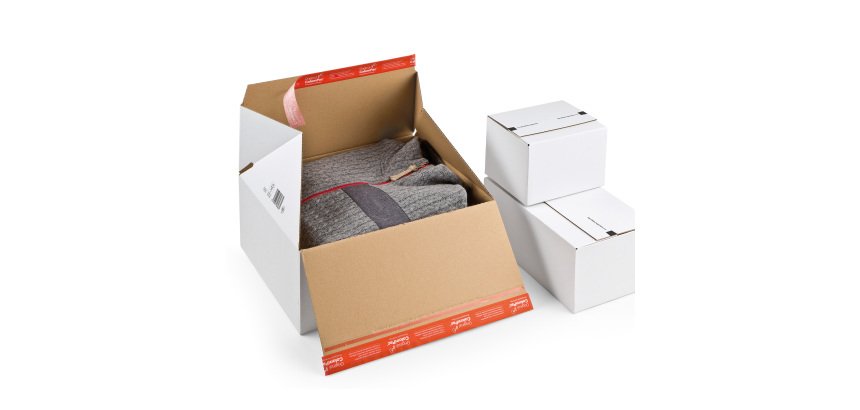 Scatola e-commerce - per spedizioni - 38,9 x 32,4 x 32 cm - cartone - bianco - ColomPac