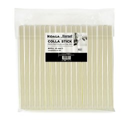 Colla termofusibile-  in stick - lunghezza 20 cm - diametro 1,1 cm - Iternet - sacchetto da 1 kg