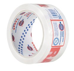 Nastro adesivo PP36NN - "fragile" - 5 cm x 66 m - rosso/bianco - Eurocel