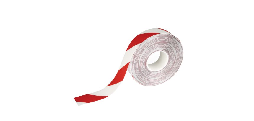 Nastro adesivo DURALINESTRONG 50/07 1726 - permanente - 5 cm x 30 m - rosso/bianco - Durable