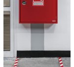 Nastro adesivo DURALINESTRONG 50/07 1726 - permanente - 5 cm x 30 m - rosso/bianco - Durable
