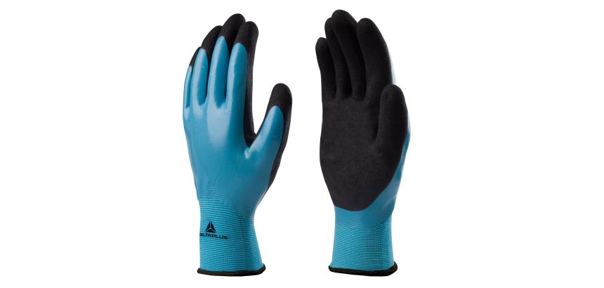 Guanti Deltaplus Wetdry VV636BL in nitrile