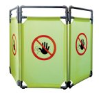 Barriera per interni - NO ENTRY - 3 pannelli - 170 x 100 cm - PL - giallo