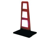 Delineatore stradale - flessibile - inserti rifrangenti - 33 cm