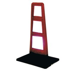 Delineatore stradale - flessibile - inserti rifrangenti - 33 cm