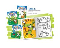 Album da colorare - 24 facciate - fantasie dinosauri, numeri - Blasetti