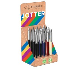 Penna sfera Jotter Original Plastic - tratto M - colori fusto assortiti - Parker - expo 20 pezzi
