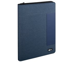 Portablocco - tessuto - blu - 26x34 cm - City Time