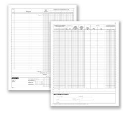 Registro Corrispettivi - 16 pagine numerate - 31 x 24,5 cm - DU1386N0000 - Data Ufficio