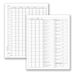 Registro prospetto riepilogativo minori - 8 pagine - 31 x 24,5 cm - DU138510000 - Data Ufficio