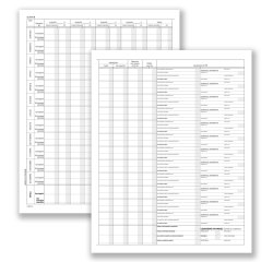 Registro prospetto riepilogativo associazioni sportive - 8 pagine - 31 x 24,5 cm - DU13852S000 - Data Ufficio