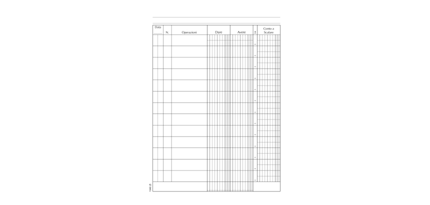Registro Conto Corrente Banca - 96 pagine - 21 x 15,5 cm - DU134200000 - Data Ufficio