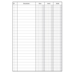 Registro Dare-Avere-Saldo - 96 pagine - 17 x 12 cm - DU133300000 - Data Ufficio