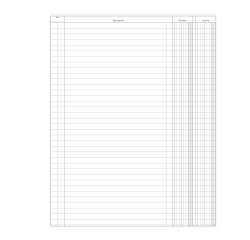 Registro Entrate-Uscite - 100 pagine - 31 x 24,5 cm - DU135800000 - Data Ufficio