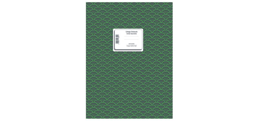 Registro verbali collegio sindacale - 96 pagine - 31 x 24,5 cm - 2207A1200G - Data Ufficio