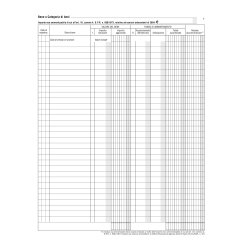 Registro beni ammortizzabili - 45 pagine numerate - 31 x 24,5 cm - DU136800000 - Data Ufficio