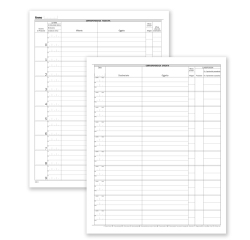 Registro corrispondenza arrivo/partenza - 50 pagine - 31 x 24,5 cm - DU138000000 - Data Ufficio