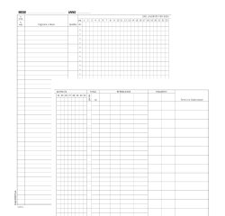 Registro presenze mensili - 48 pagine - 31 x 24,5 cm - DU131301200 - Data Ufficio