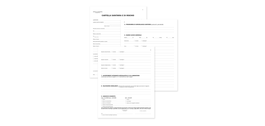 Registro cartella sanitaria di rischio - 34 pagine - 31 x 24,5 cm - DU131910000 - Data Ufficio