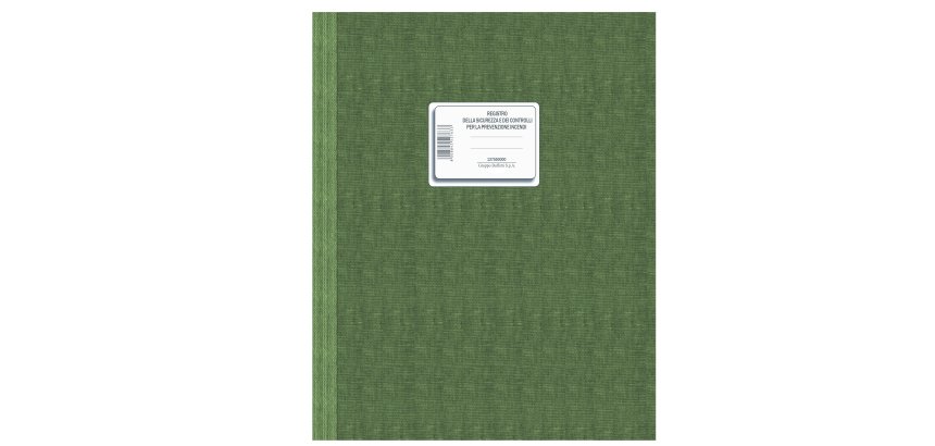 Registro sicurezza/controlli prevenzione incendi - 48 fogli - 24 x 31,5 cm - DU137550000 - Data Ufficio