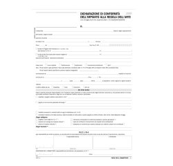 Dichiarazione conformità impianto - snap 5 copie autoric. - 31 x 21 cm - DU184110000 - Data Ufficio