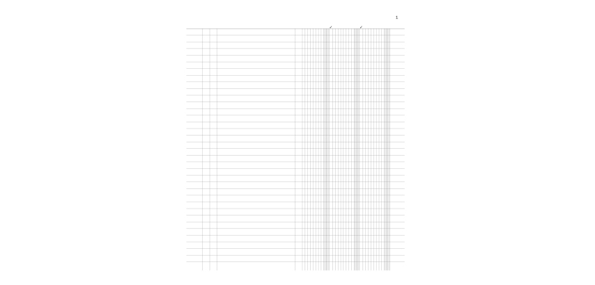 Registro inventari a 3 colonne - 96 pagine - 31 x 24,5 cm - DU135100000 - Data Ufficio