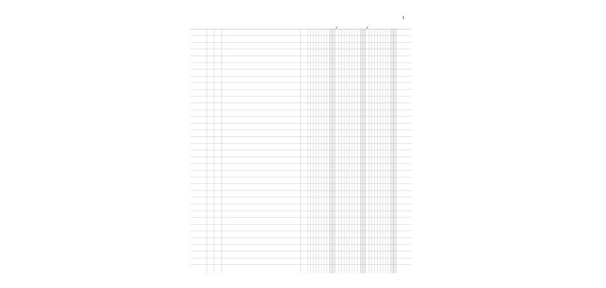 Registro inventari a 3 colonne - 96 pagine - 31 x 24,5 cm - DU135100000 - Data Ufficio
