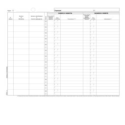 Registro carico/scarico equidi - 46 pagine numerate - 31 x 24,5 cm - DU138211000 - Data ufficio