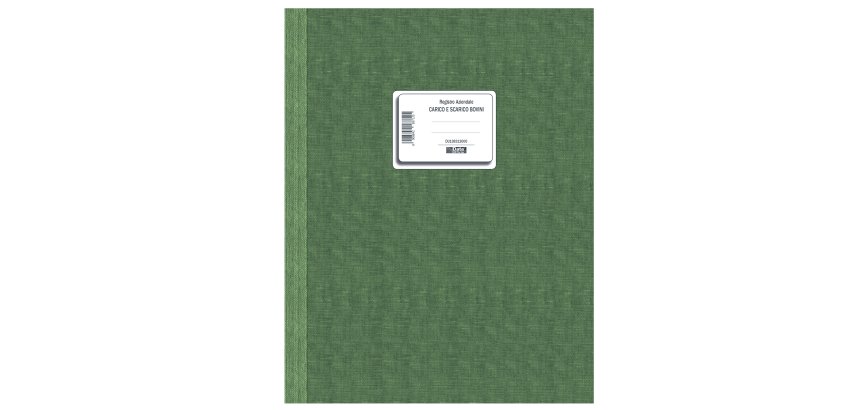 Registro carico/scarico bovini - 23 pagine numerate - 31 x 24,5 cm - DU138313000 - Data Ufficio