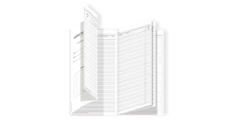 Registro del professore (3 classi) - 31 x 17 cm - DU3425PS000 - Data Ufficio