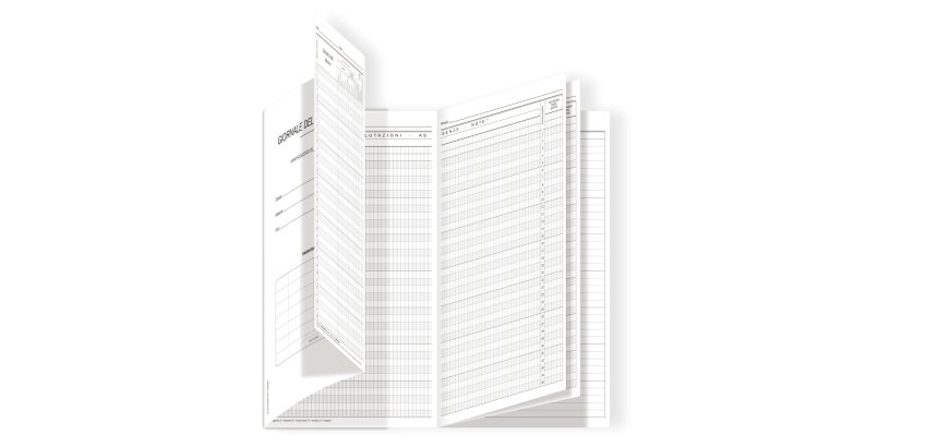 Registro del professore (3 classi) - 31 x 17 cm - DU3425PS000 - Data Ufficio
