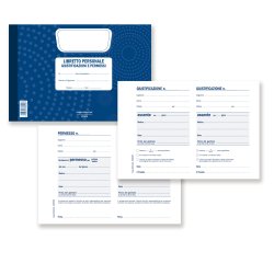Blocco libretto delle giustificazioni - 25 fogli - 21,5 x 14,8 cm - DU3026PS000 - Data Ufficio