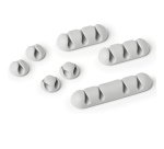 Mix Clip Cavoline fermacavi - adesivi - grigio - Durable - conf. 7 pezzi