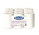Asciugamani in rotolo Premium - Mini - 215 mm x 60 mt - diametro 13 cm - 2 veli - 19 gr - 200 strappi - goffratura micro - bianco - BulkySoft