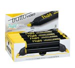 Evidenziatore Tratto Video pastel  - punta a scalpello - tratto da 1,0mm-5,0mm - giallo pastel- Tratto